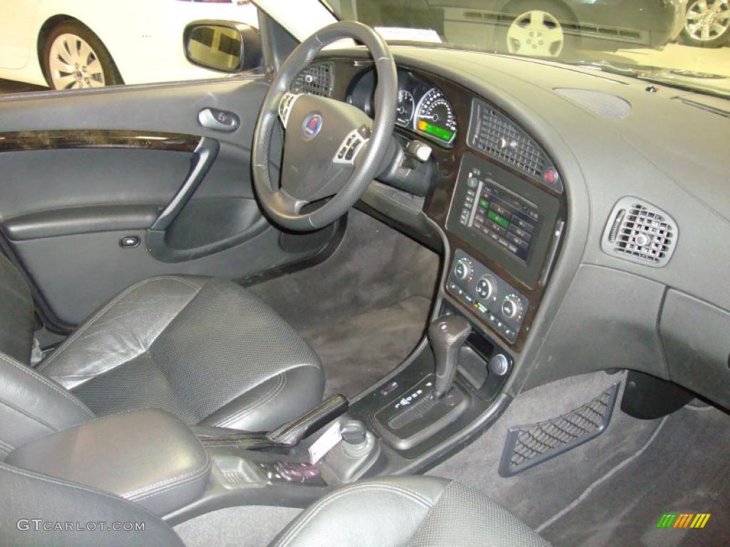 Black Interior 2008 Saab 9-5 2.3T Sedan Photo #42286170