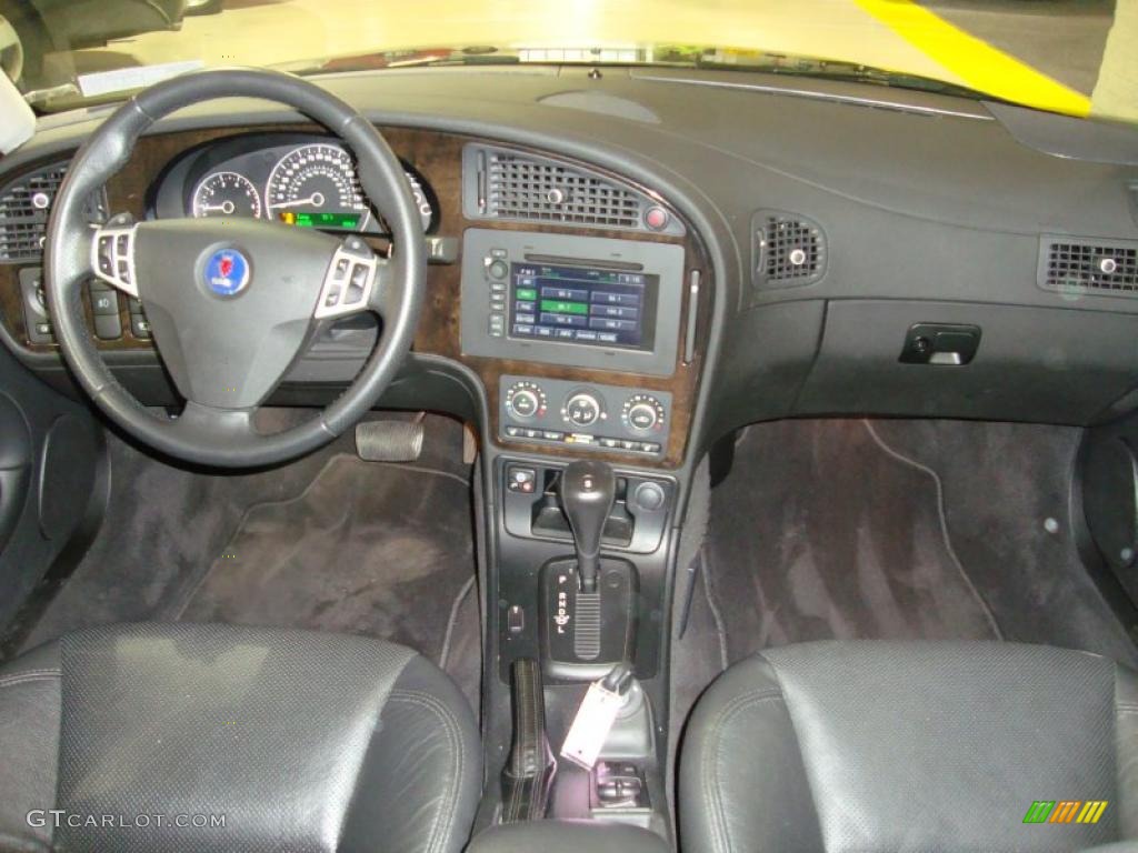 2008 Saab 9-5 2.3T Sedan Black Dashboard Photo #42286266