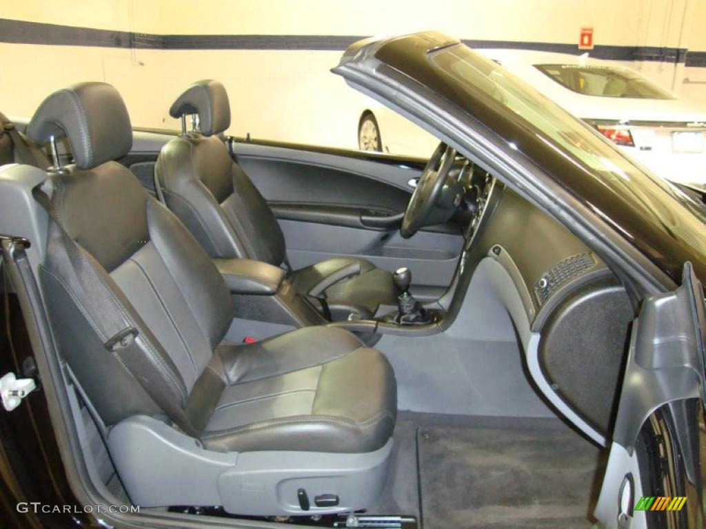 Black/Gray Interior 2007 Saab 9-3 2.0T Convertible Photo #42287029