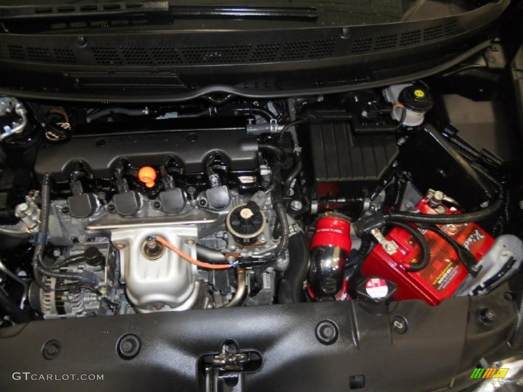 2009 Civic EX Coupe - Crystal Black Pearl / Black photo #17