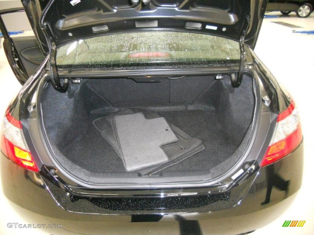 2009 Civic EX Coupe - Crystal Black Pearl / Black photo #19