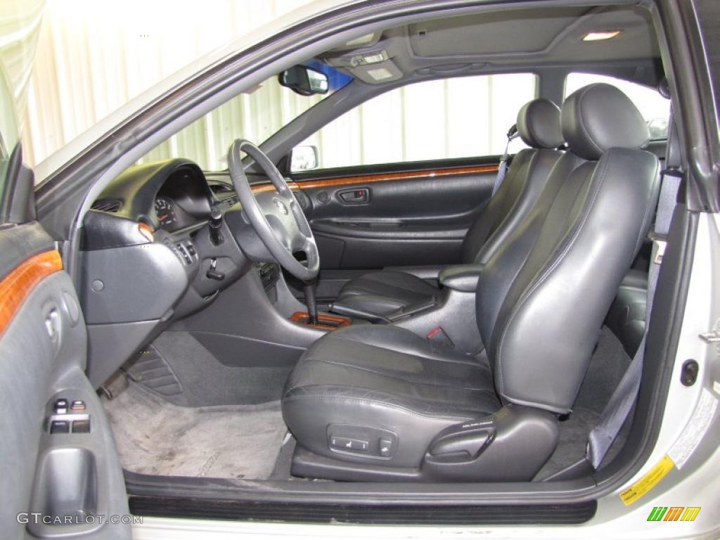 Charcoal Interior 2002 Toyota Solara SLE V6 Coupe Photo #42287747