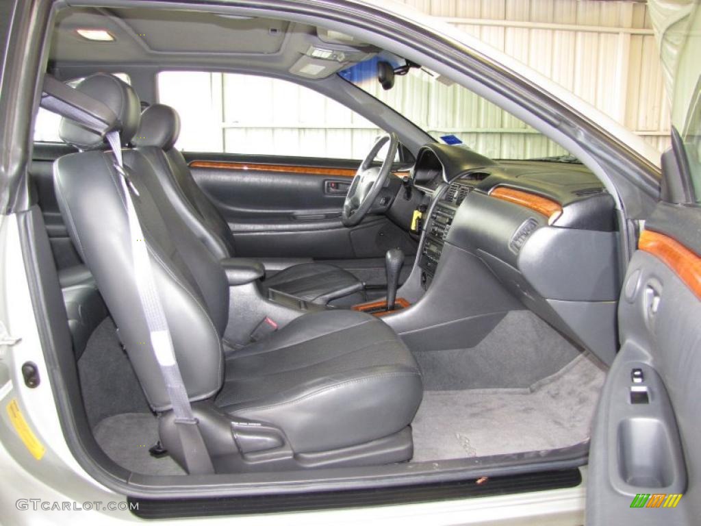 Charcoal Interior 2002 Toyota Solara SLE V6 Coupe Photo #42287759