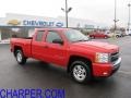 2008 Victory Red Chevrolet Silverado 1500 LT Extended Cab 4x4  photo #1