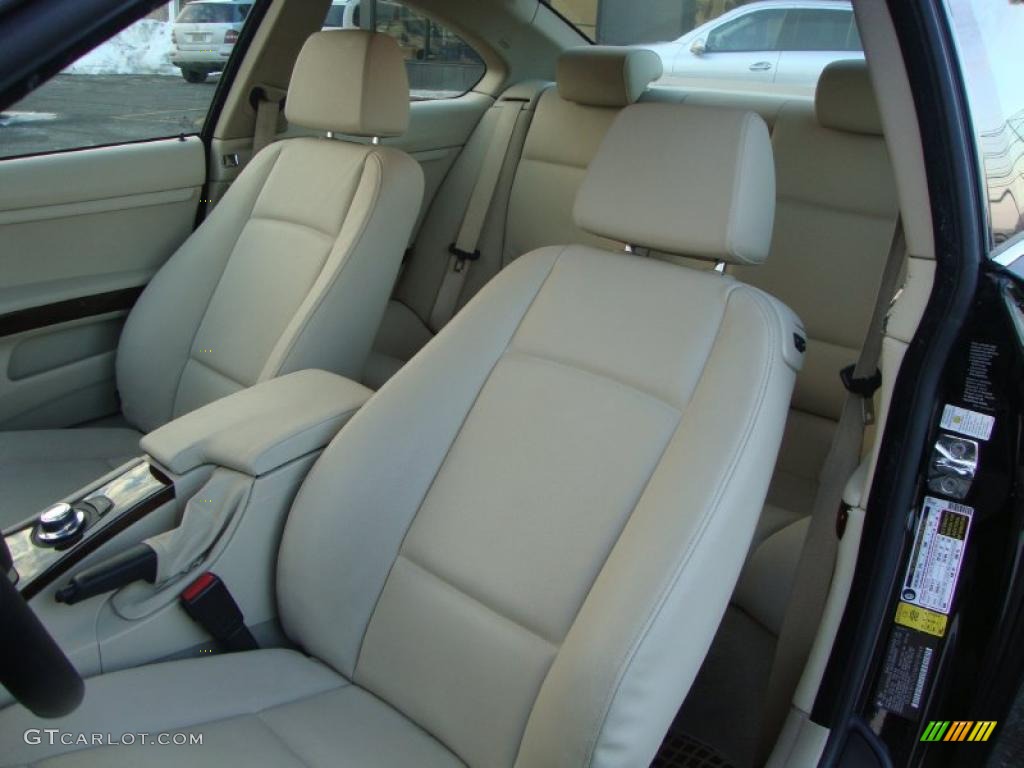 2008 3 Series 328xi Coupe - Jet Black / Cream Beige photo #8