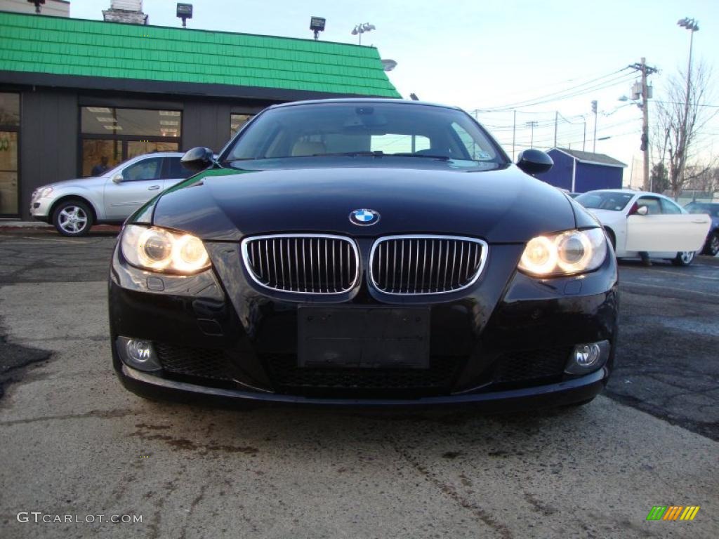 2008 3 Series 328xi Coupe - Jet Black / Cream Beige photo #9