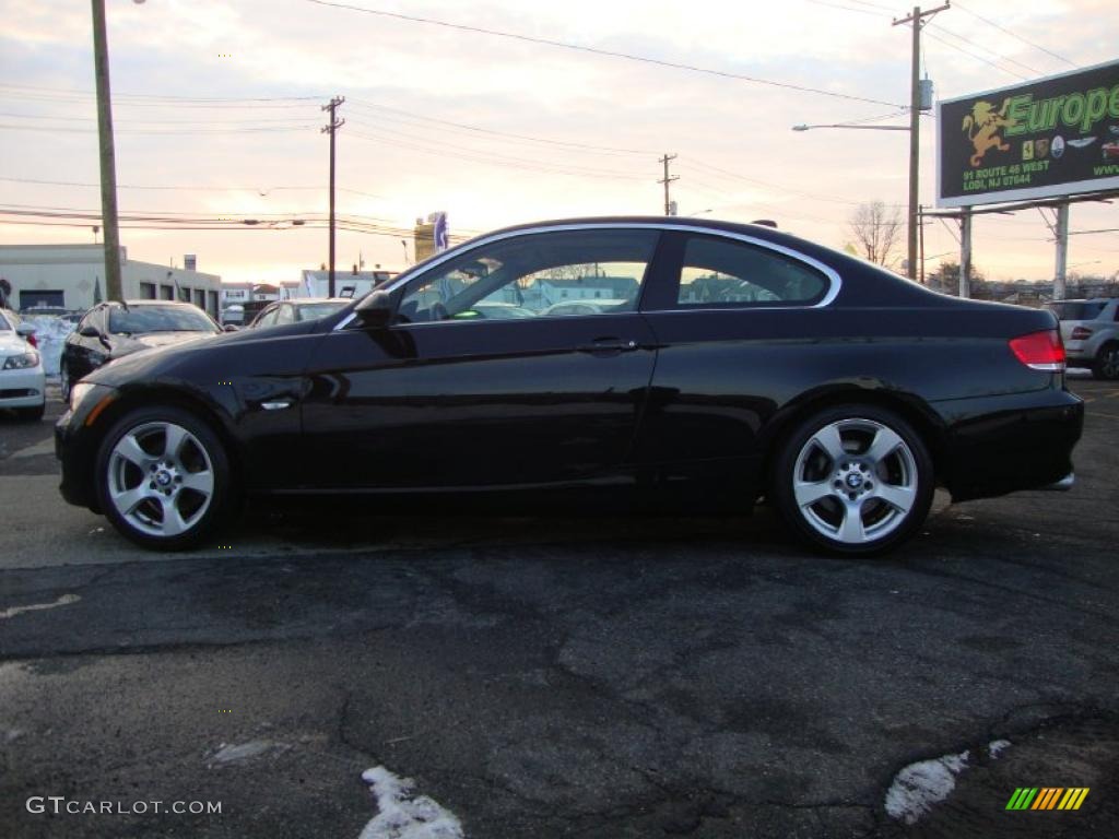 2008 3 Series 328xi Coupe - Jet Black / Cream Beige photo #13