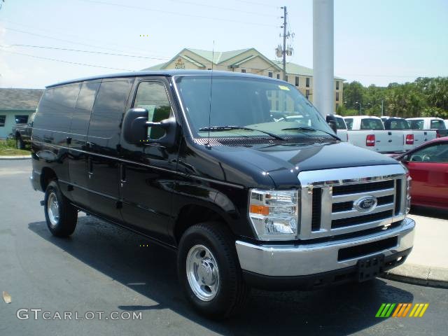 Black Ford E Series Van