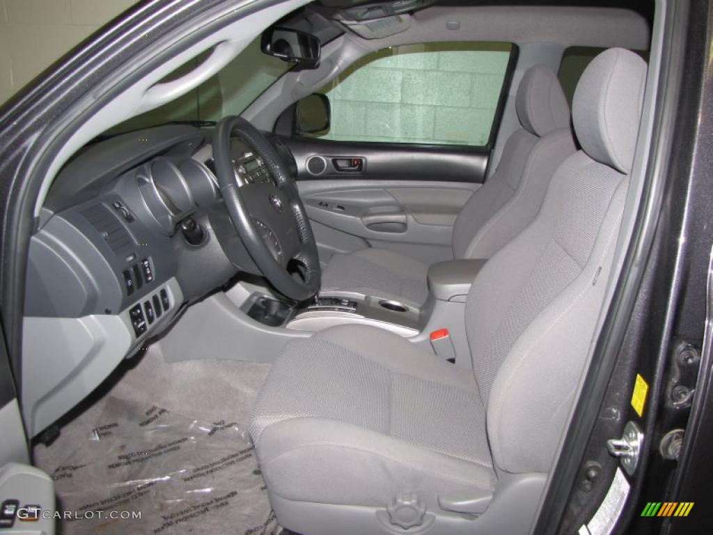 Graphite Interior 2010 Toyota Tacoma V6 SR5 TRD Sport Double Cab 4x4 Photo #42290855