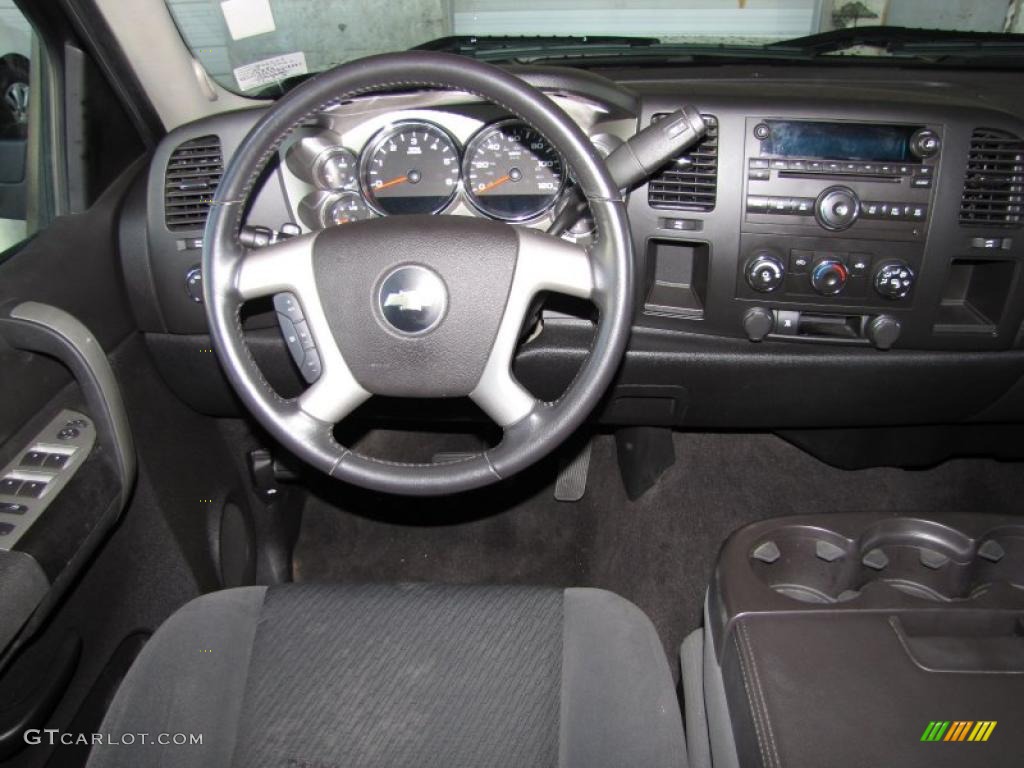 2009 Silverado 1500 LT Crew Cab - Blue Granite Metallic / Ebony photo #14