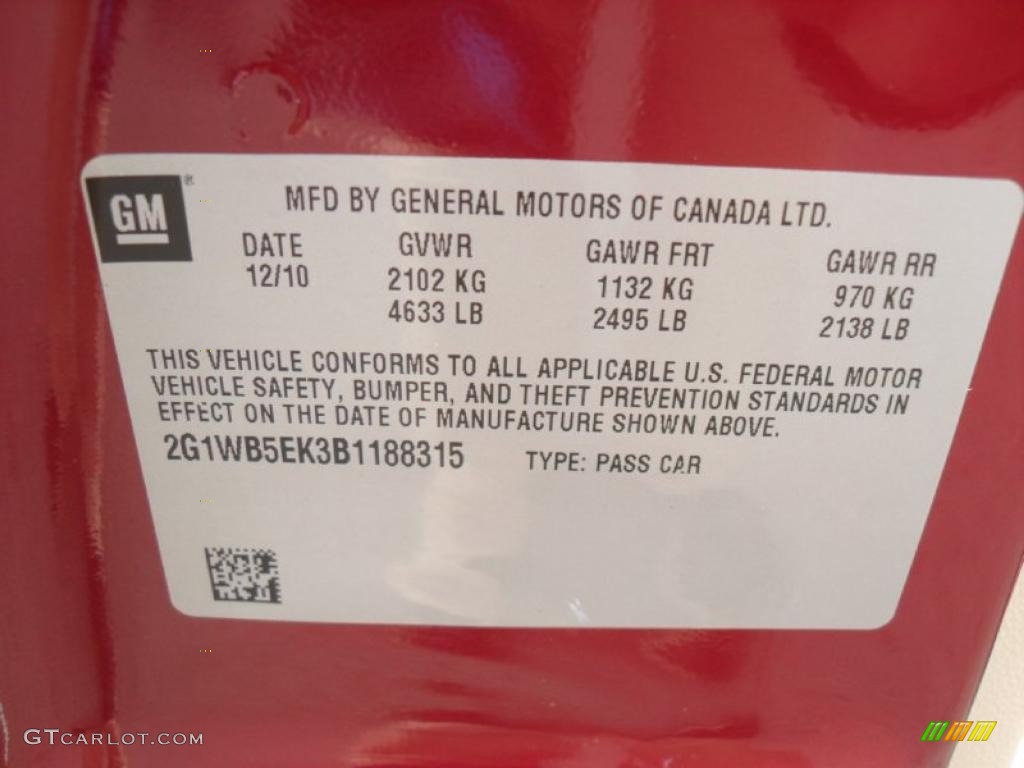 2011 Impala LT - Red Jewel Tintcoat / Neutral photo #6