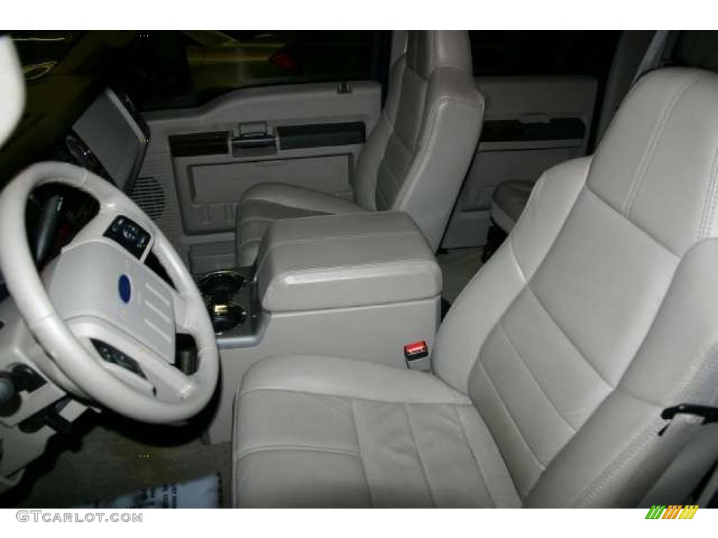 Medium Stone Interior 2008 Ford F350 Super Duty Lariat Crew Cab 4x4 Photo #42302392
