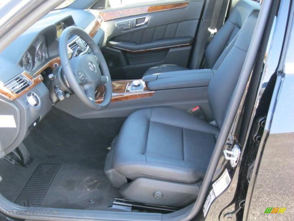 Black Interior 2011 Mercedes-Benz E 350 BlueTEC Sedan Photo #42302820