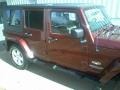 2008 Red Rock Crystal Pearl Jeep Wrangler Unlimited Sahara  photo #21