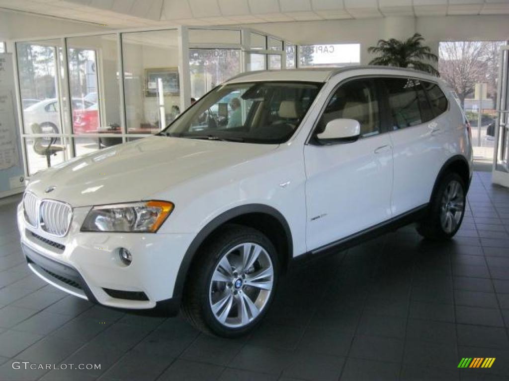 Alpine White 2011 BMW X3 xDrive 35i Exterior Photo #42303240