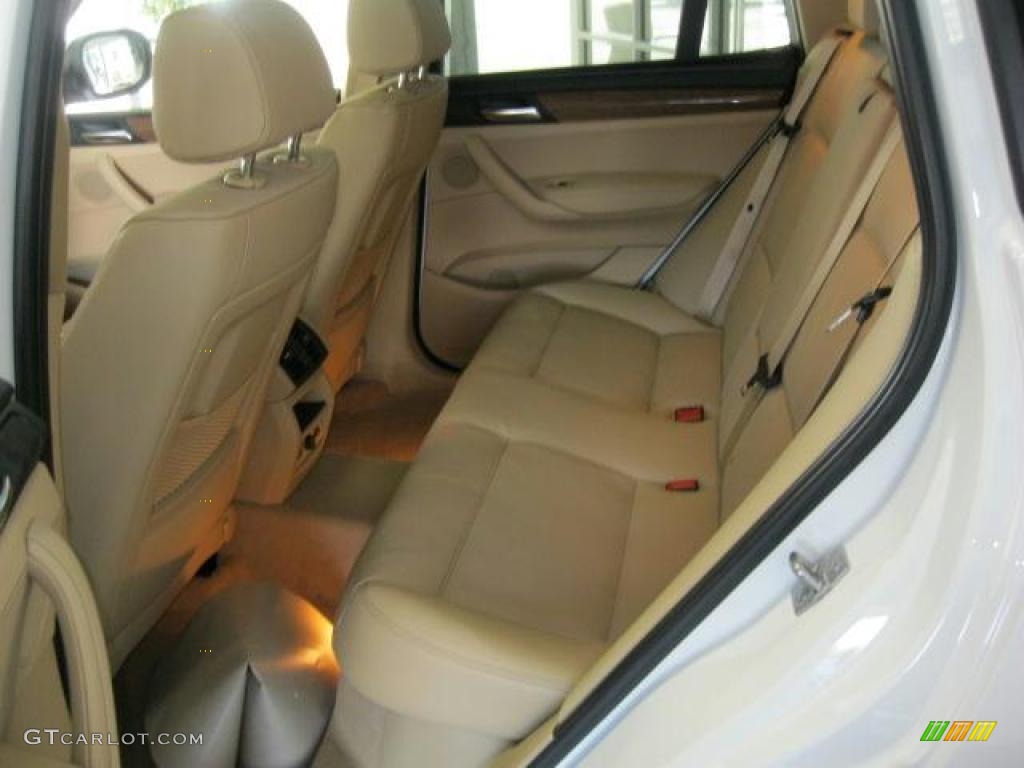 Sand Beige Nevada Leather Interior 2011 BMW X3 xDrive 35i Photo #42303280