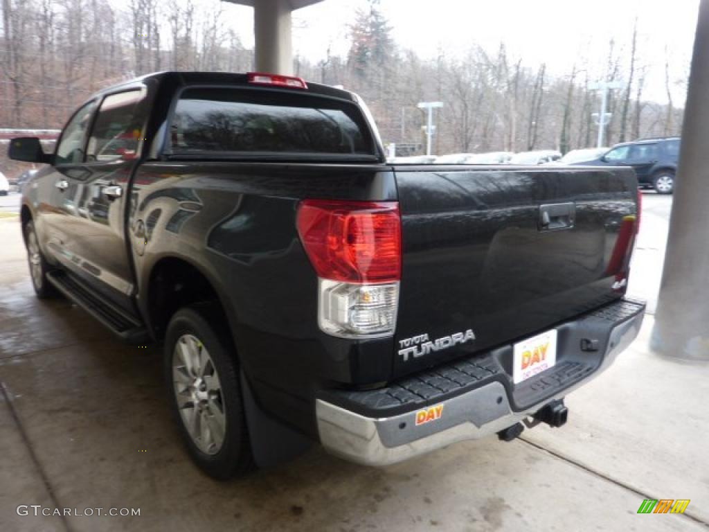 2011 Tundra Platinum CrewMax 4x4 - Black / Black photo #4