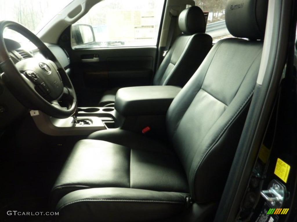 2011 Tundra Platinum CrewMax 4x4 - Black / Black photo #8