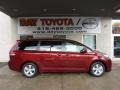 2011 Salsa Red Pearl Toyota Sienna LE  photo #1