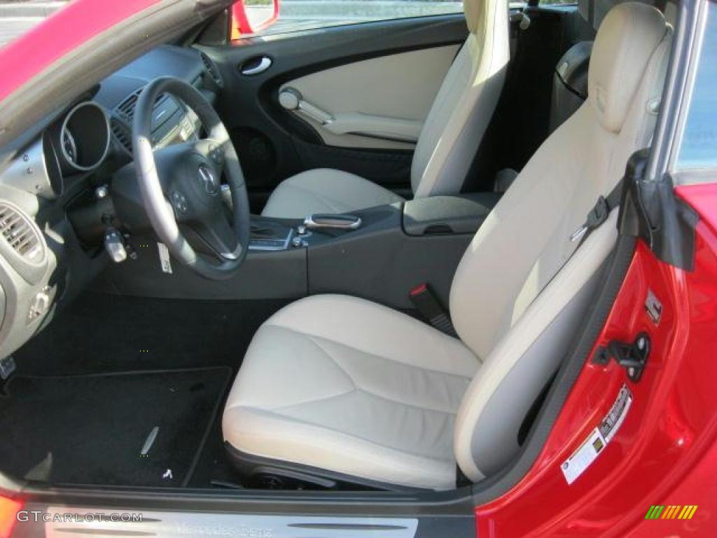 Black/Ash Interior 2009 Mercedes-Benz SLK 350 Roadster Photo #42304304