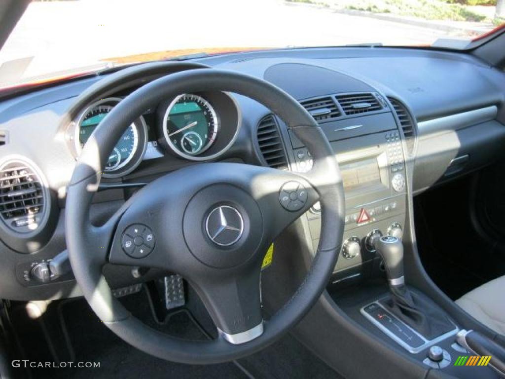 2009 Mercedes-Benz SLK 350 Roadster Black/Ash Dashboard Photo #42304332
