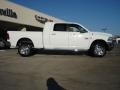 2011 Bright White Dodge Ram 3500 HD Laramie Mega Cab 4x4  photo #2