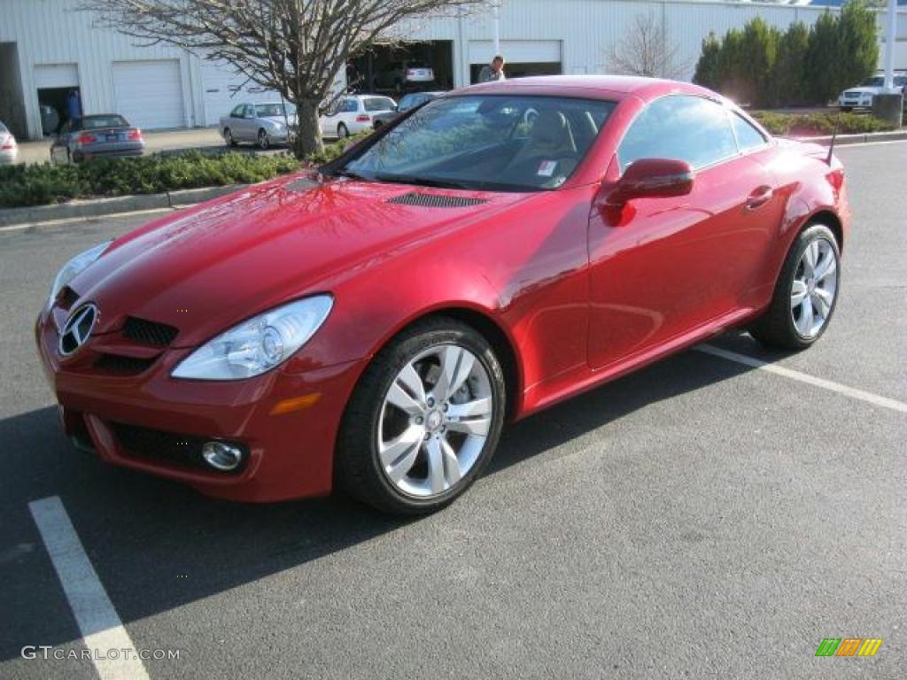 Mars Red 2009 Mercedes-Benz SLK 350 Roadster Exterior Photo #42304566