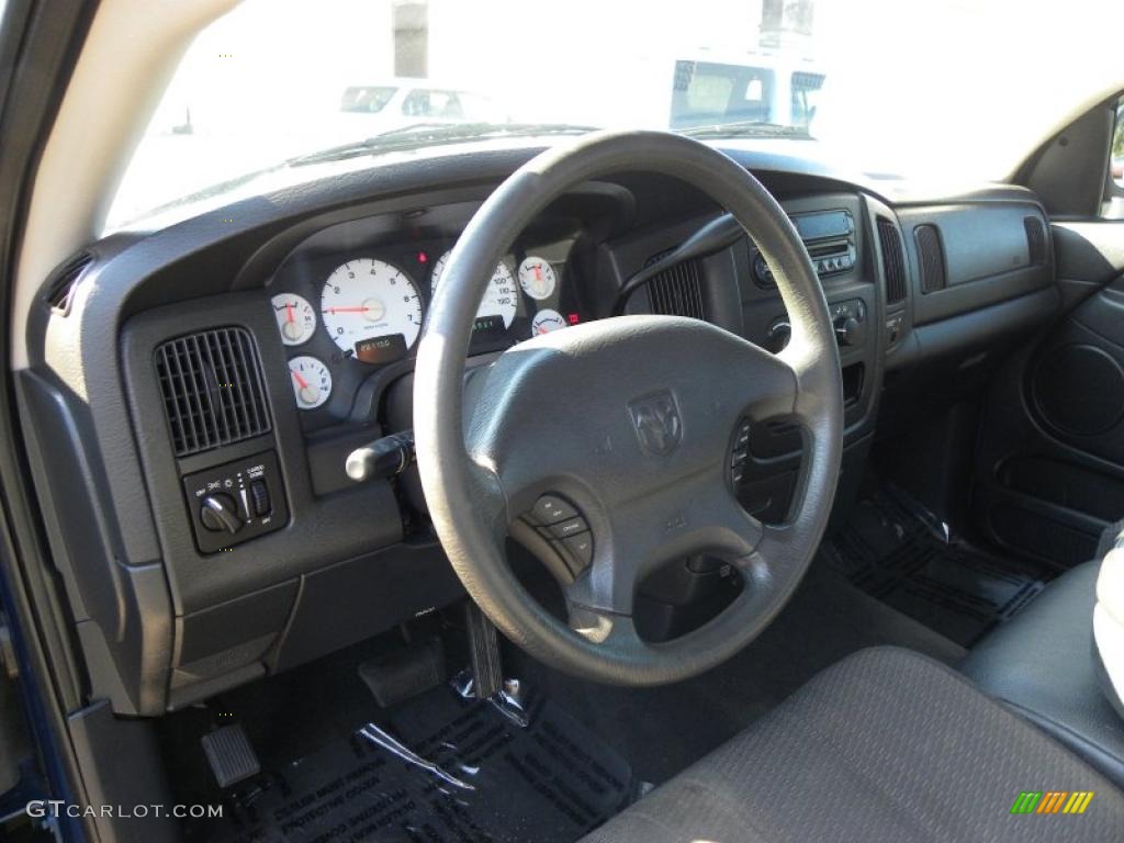 Dark Slate Gray Interior 2002 Dodge Ram 1500 ST Regular Cab Photo #42305564