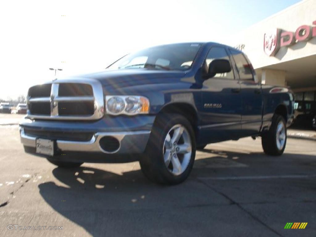 2004 Ram 1500 SLT Quad Cab - Atlantic Blue Pearl / Dark Slate Gray photo #7