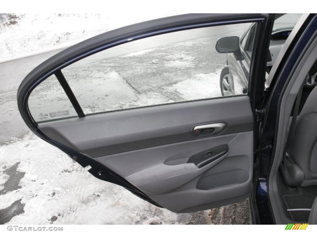2009 Civic LX Sedan - Royal Blue Pearl / Gray photo #13