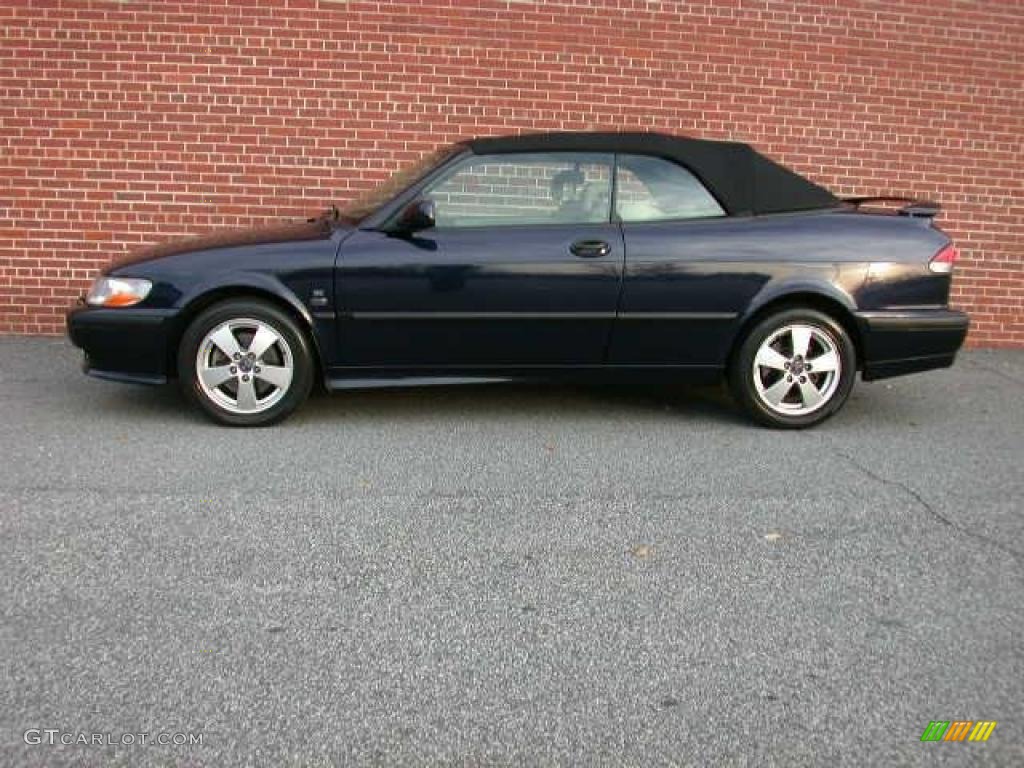 Midnight Blue Metallic 2002 Saab 9-3 SE Convertible Exterior Photo #42308564