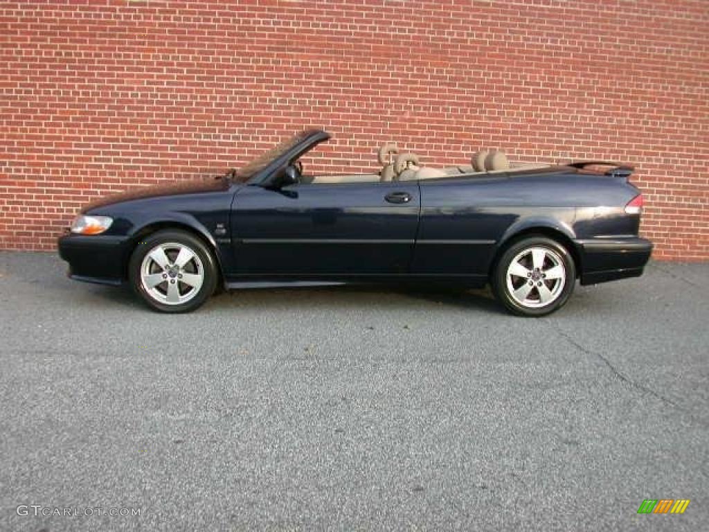 Midnight Blue Metallic 2002 Saab 9-3 SE Convertible Exterior Photo #42308592