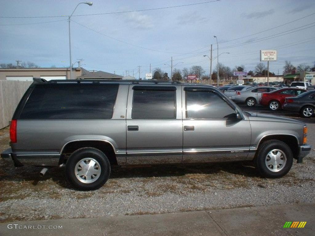 1999 Suburban C1500 LT - Medium Charcoal Gray Metallic / Gray photo #3