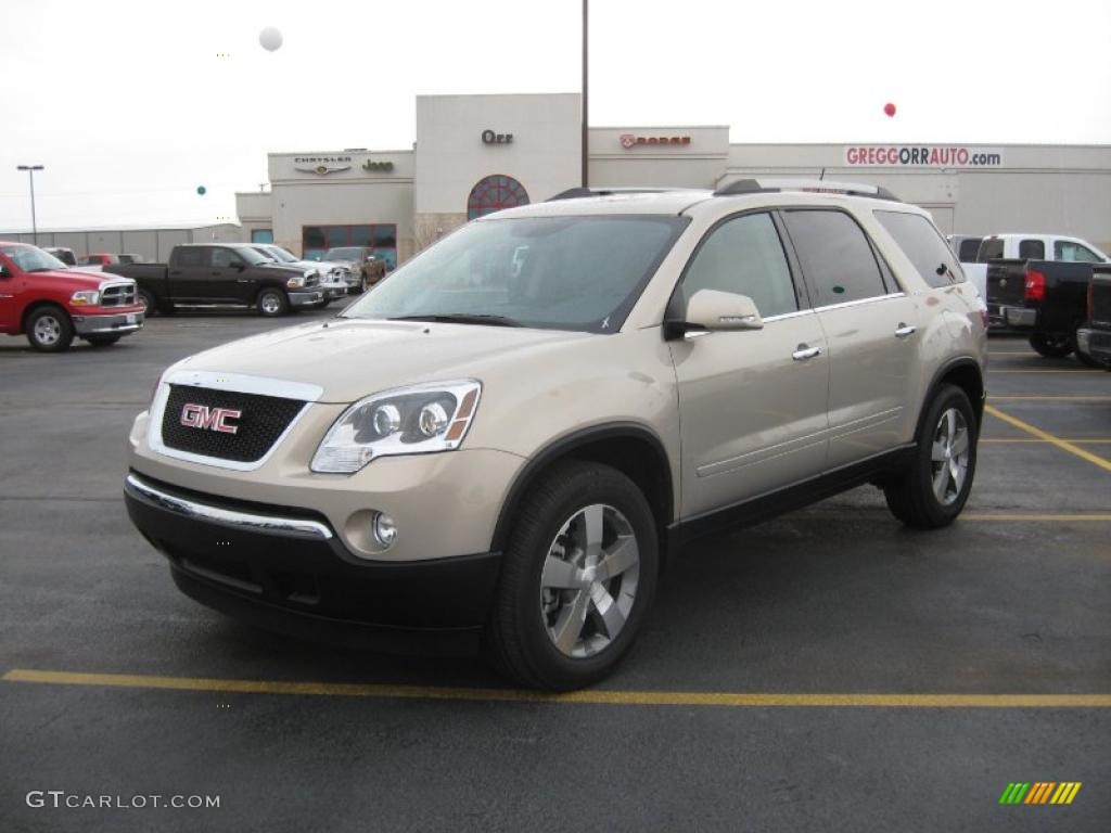 2011 Acadia SLT - Gold Mist Metallic / Cashmere photo #1