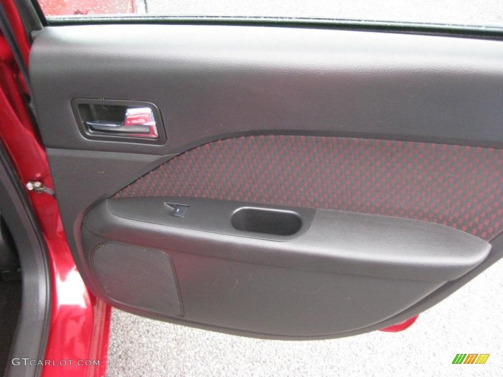 2007 Ford Fusion SE Charcoal Black Door Panel Photo #42315035