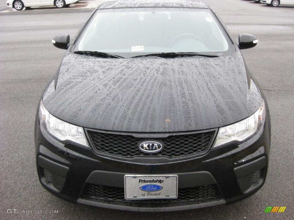 Ebony Black 2010 Kia Forte Koup EX Exterior Photo #42315704