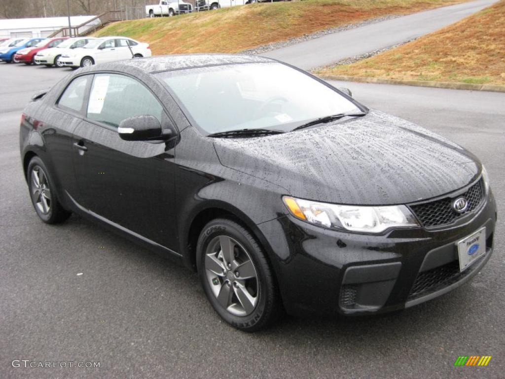 Ebony Black 2010 Kia Forte Koup EX Exterior Photo #42315727