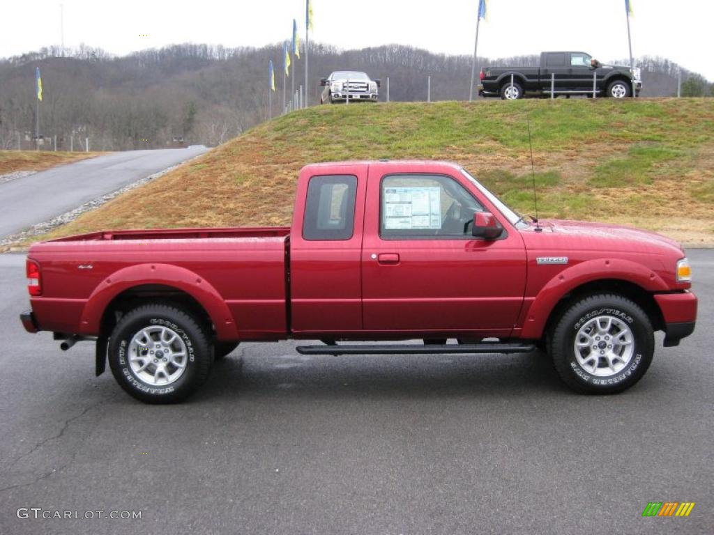 Redfire Metallic 2011 Ford Ranger Sport SuperCab 4x4 Exterior Photo #42316423