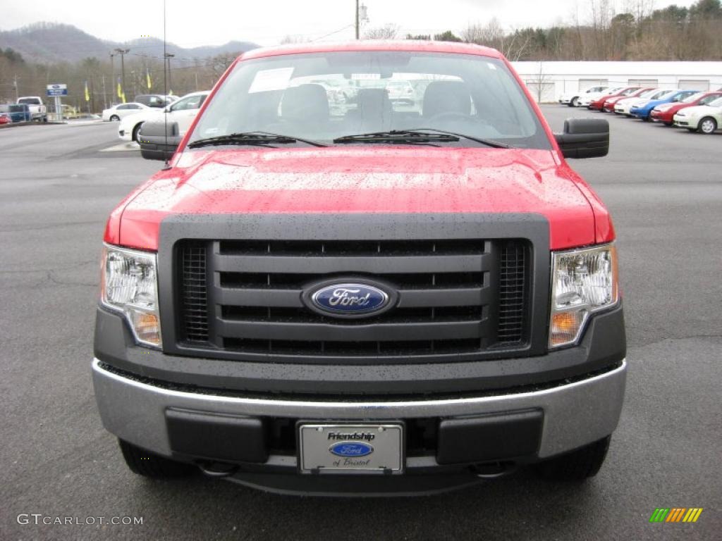 Vermillion Red 2011 Ford F150 XL SuperCab 4x4 Exterior Photo #42317315