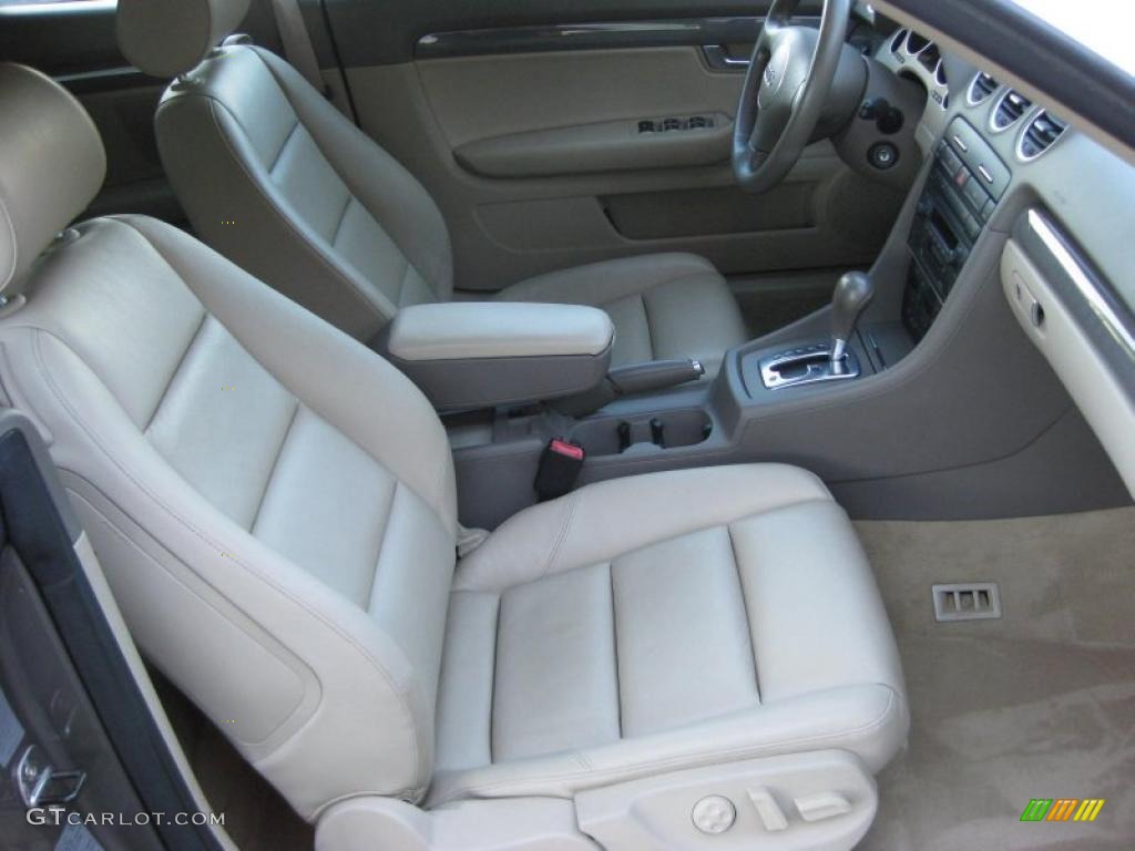 Beige Interior 2005 Audi A4 1.8T Cabriolet Photo #42317671