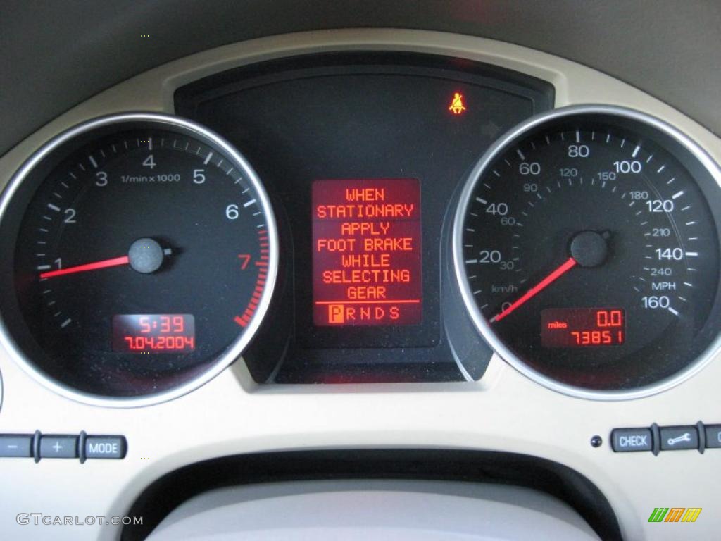 2005 Audi A4 1.8T Cabriolet Gauges Photo #42317767
