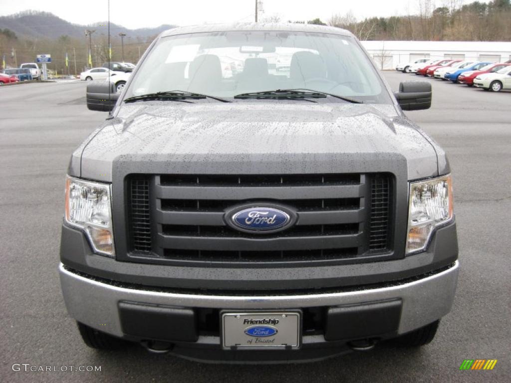 2011 F150 XL SuperCab 4x4 - Sterling Grey Metallic / Steel Gray photo #3