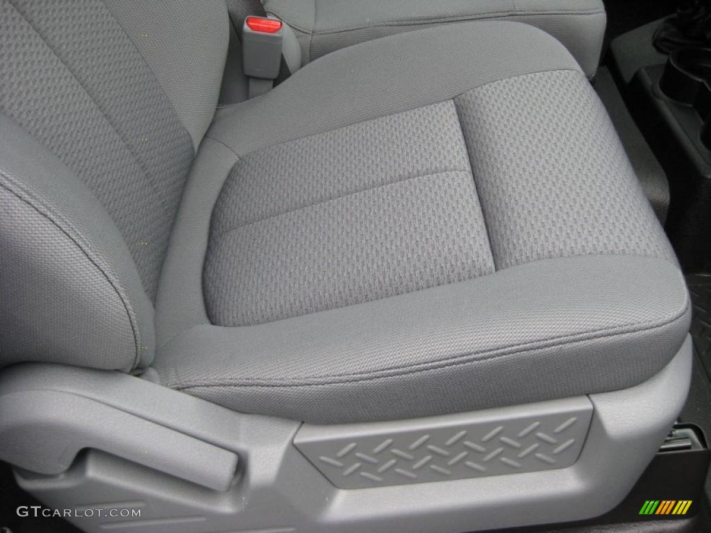 Steel Gray Interior 2011 Ford F150 XL SuperCab 4x4 Photo #42318087