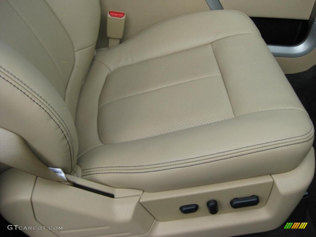 Pale Adobe Interior 2011 Ford F150 Lariat SuperCrew 4x4 Photo #42318551