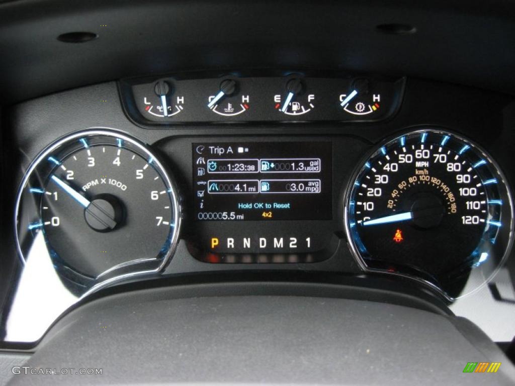2011 Ford F150 XLT SuperCab 4x4 Gauges Photo #42319131