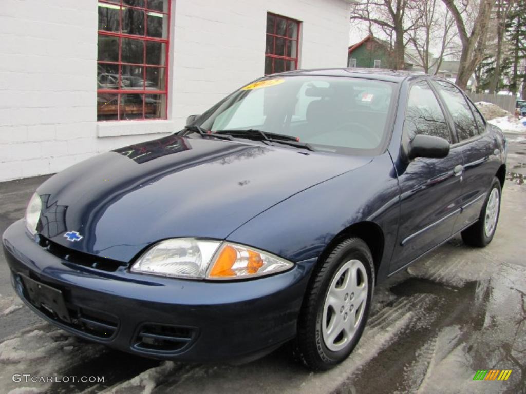 2002 Cavalier LS Sedan - Indigo Blue Metallic / Graphite photo #1