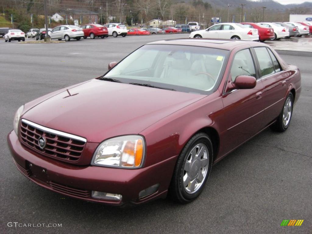 Cabernet Dark Red 2001 Cadillac DeVille DTS Sedan Exterior Photo #42319139