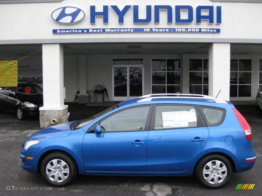 Vivid Blue Hyundai Elantra