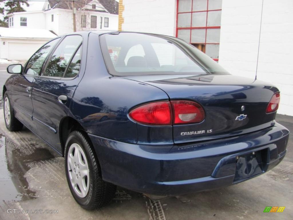 Indigo Blue Metallic 2002 Chevrolet Cavalier LS Sedan Exterior Photo #42319149