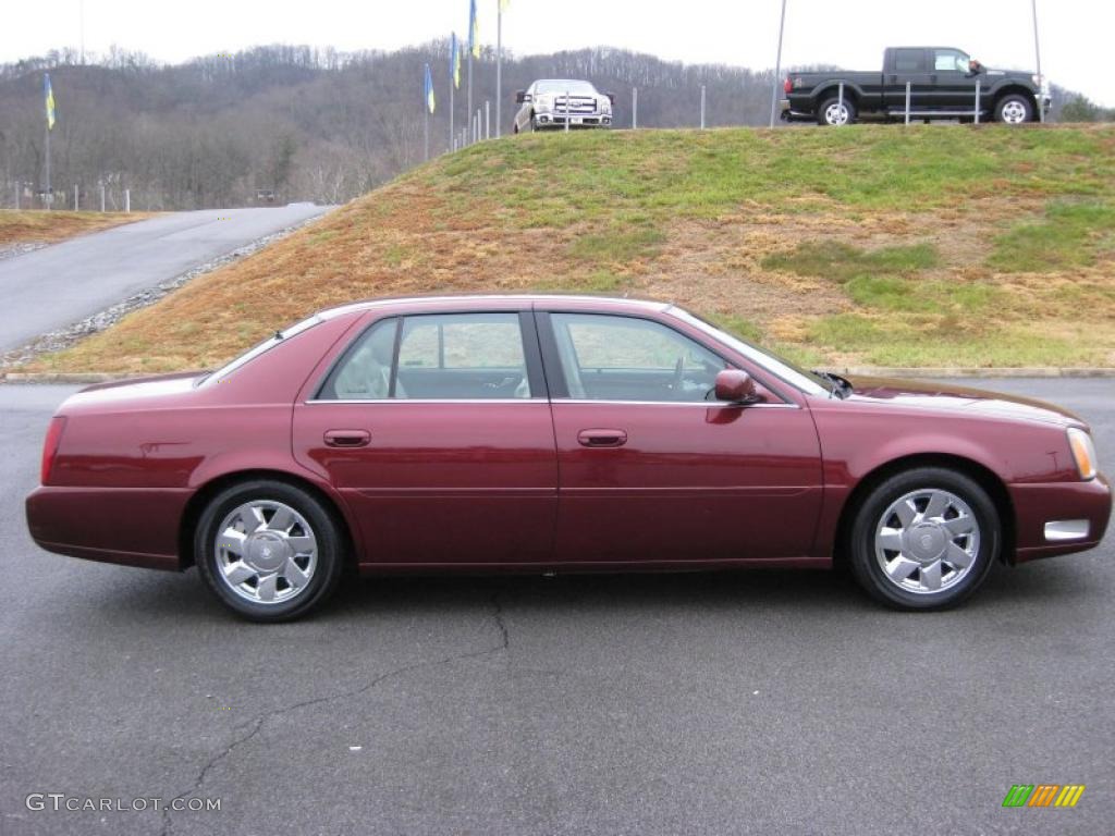 Cabernet Dark Red 2001 Cadillac DeVille DTS Sedan Exterior Photo #42319187